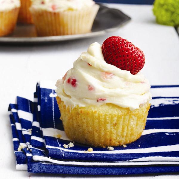 Strawberry and lemon cream cheese cupcakes recipe
