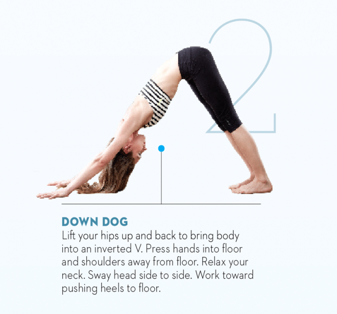 Tara-Stiles-yoga-workout-for-strength-downward-dog-pose