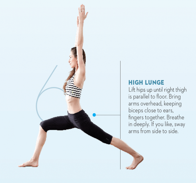 Tara-Stiles-yoga-workout-for-strength-high-lunge-pose