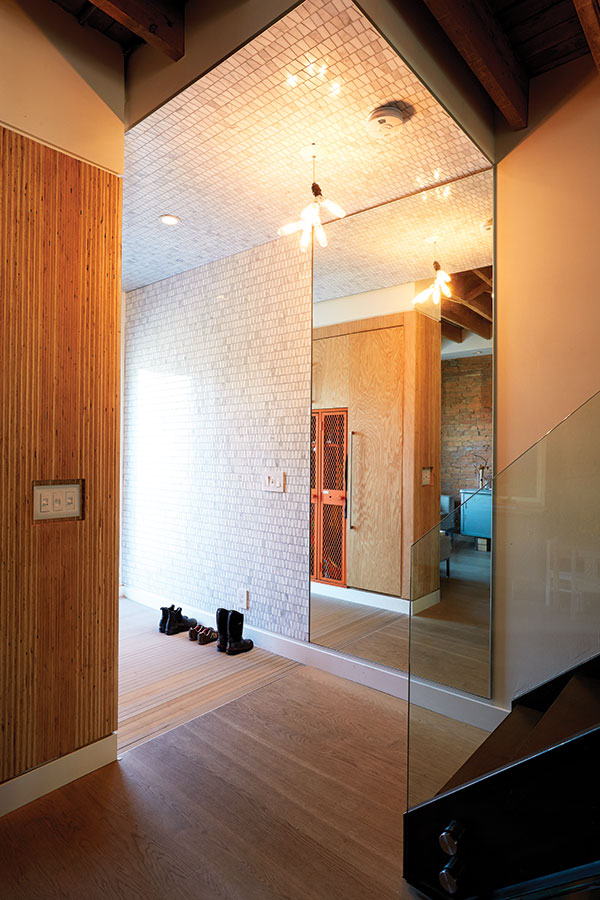 Smart-Storage-wooden-hallway-recess-light-switch-glass-staircase