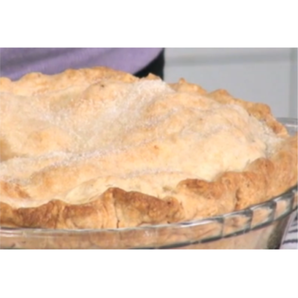 Apple pie with nutmeg-scented crust