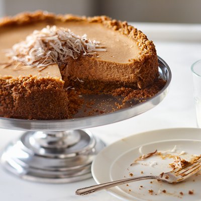 Pumpkin-coconut cheesecake
