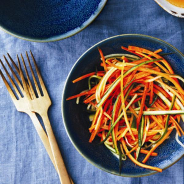 Tangy carrot and cucumber salad