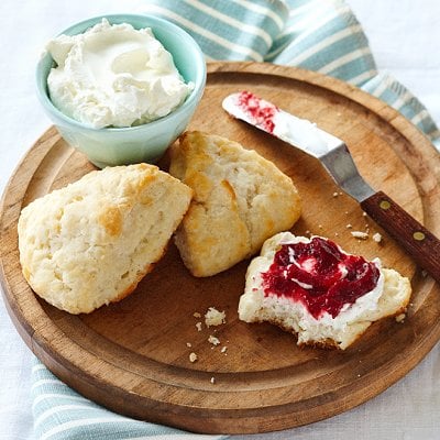 Top these delicious oven-baked scones with yogurt creme fraiche for a delectably creamy treat.