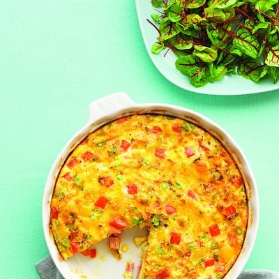 frittata with ham and cheese