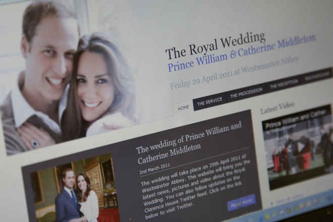 kate middleton, royals, prince william, wales, wedding, website