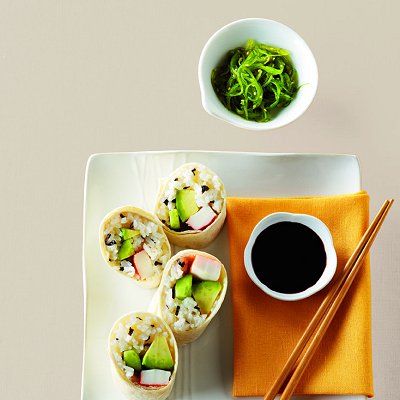 Easy-roll sushi wraps