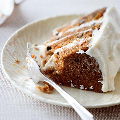 carrot cake recipe, white chocolate icing
