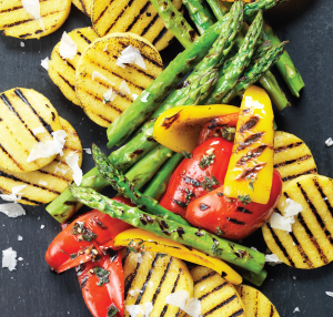 Garden party grilled veggies peppers asparagus recipe