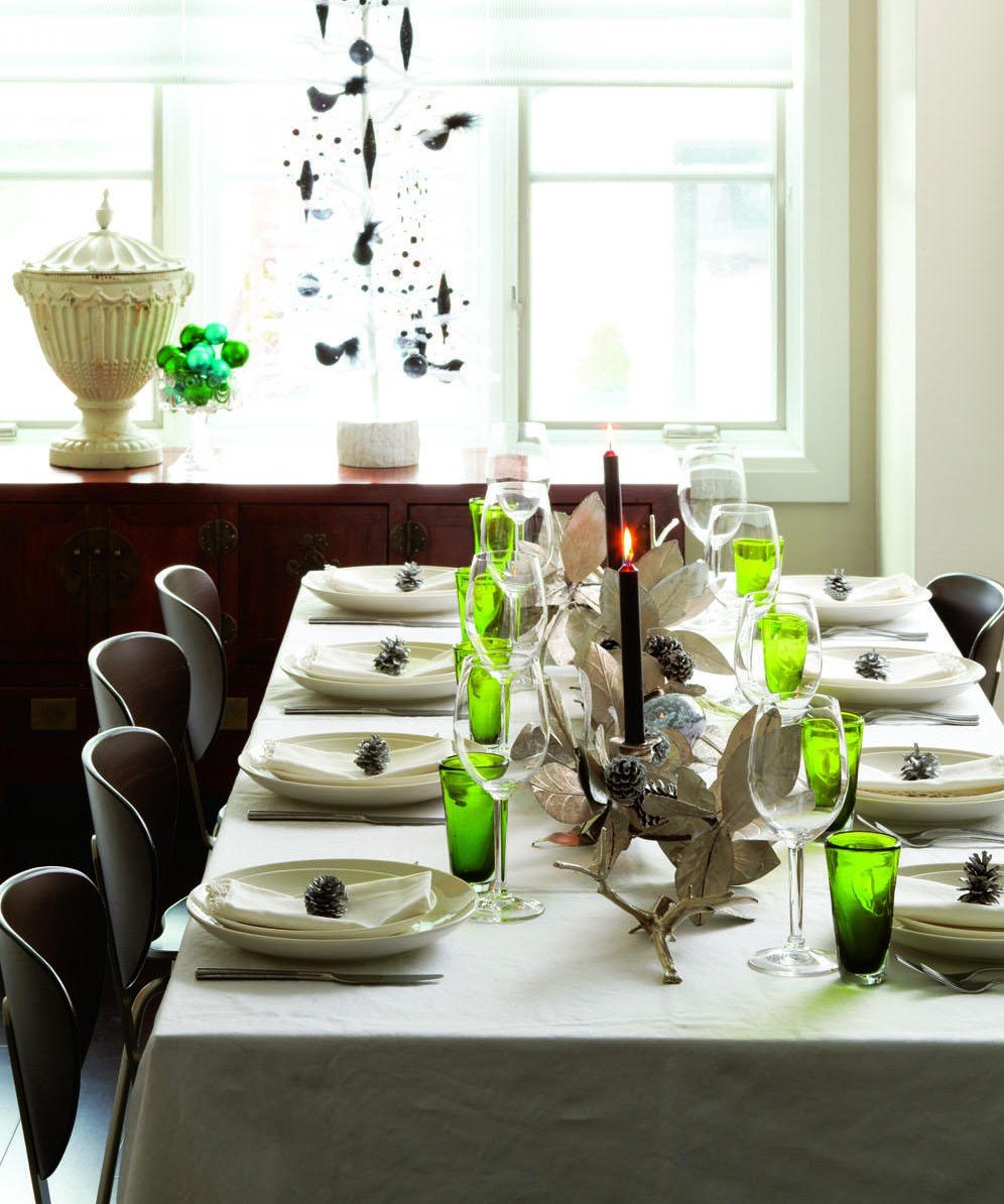 dining table, table setting, Christmas, modern, decorating, holidays