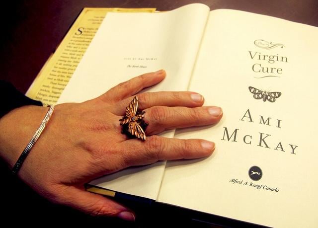 Ami McKay The Virgin Cure book interview moth ring