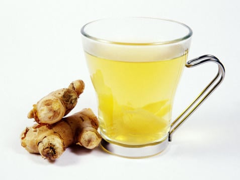 ginger and honey tea, hangover help
