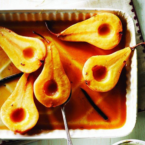 Roasted vanilla pears