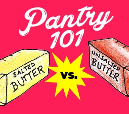 Salted butter vs. unsalted butter