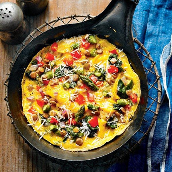 fresh vegetable omelette