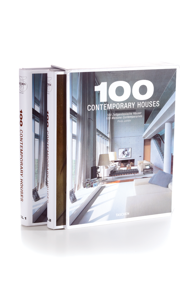 book cover of 100 contemporary houses