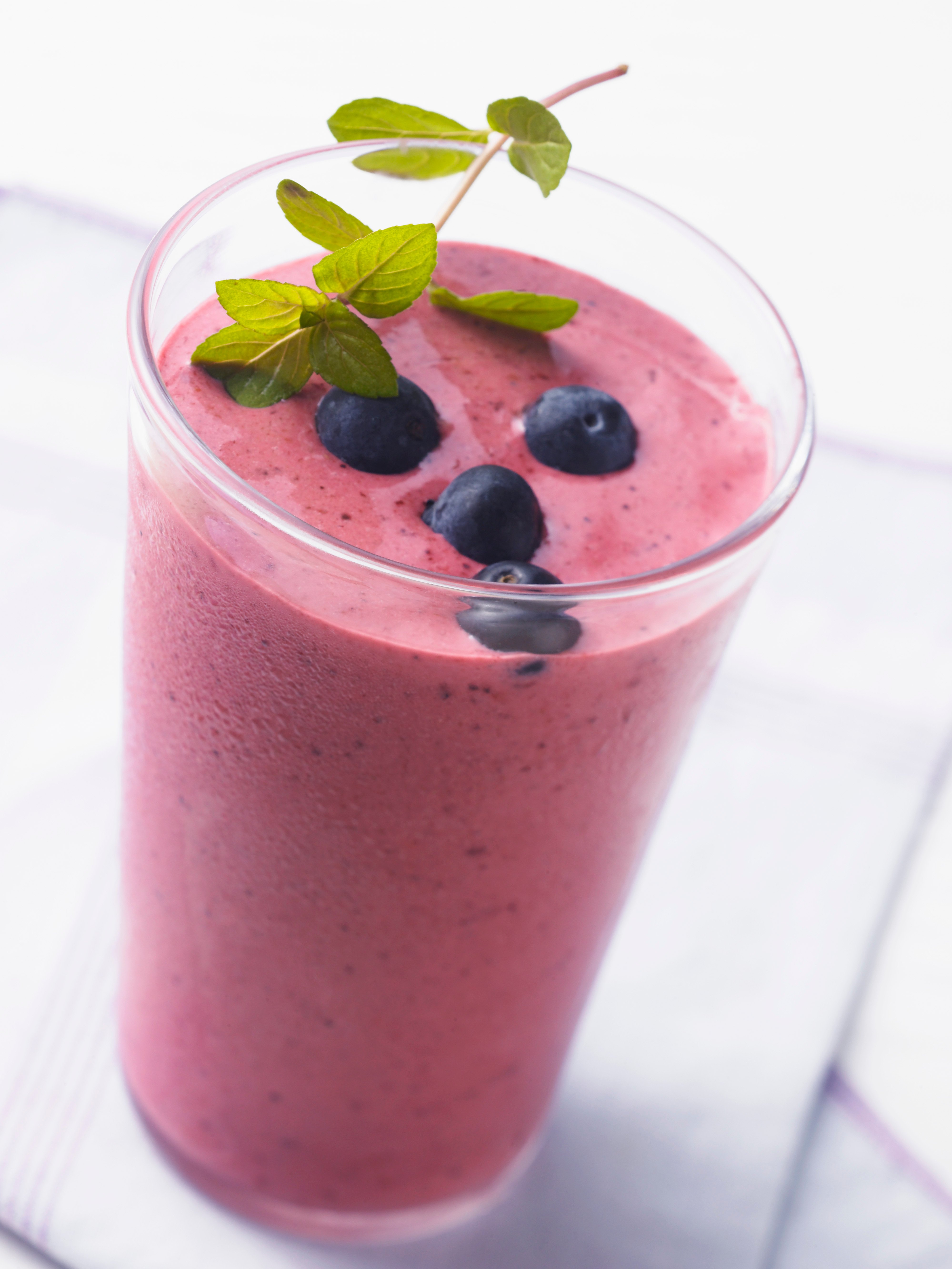 blueberry smoothie with blueberries