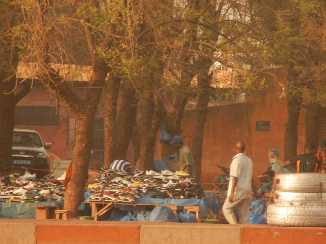 shoe store in Bamako, Mali, West Africa