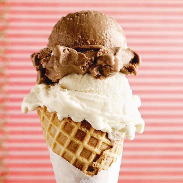 Chocolate-malt gelato