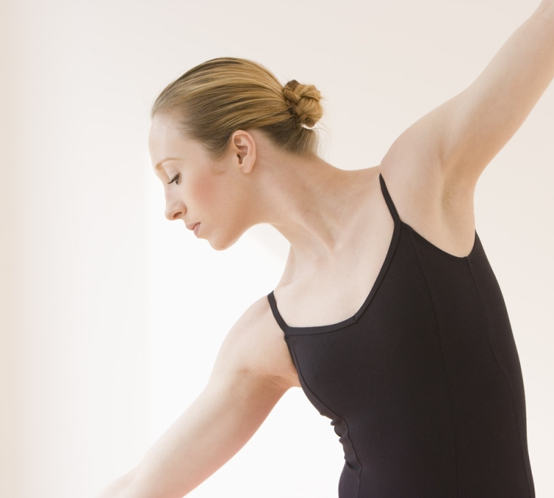 Ballet dancer in a bodysuit