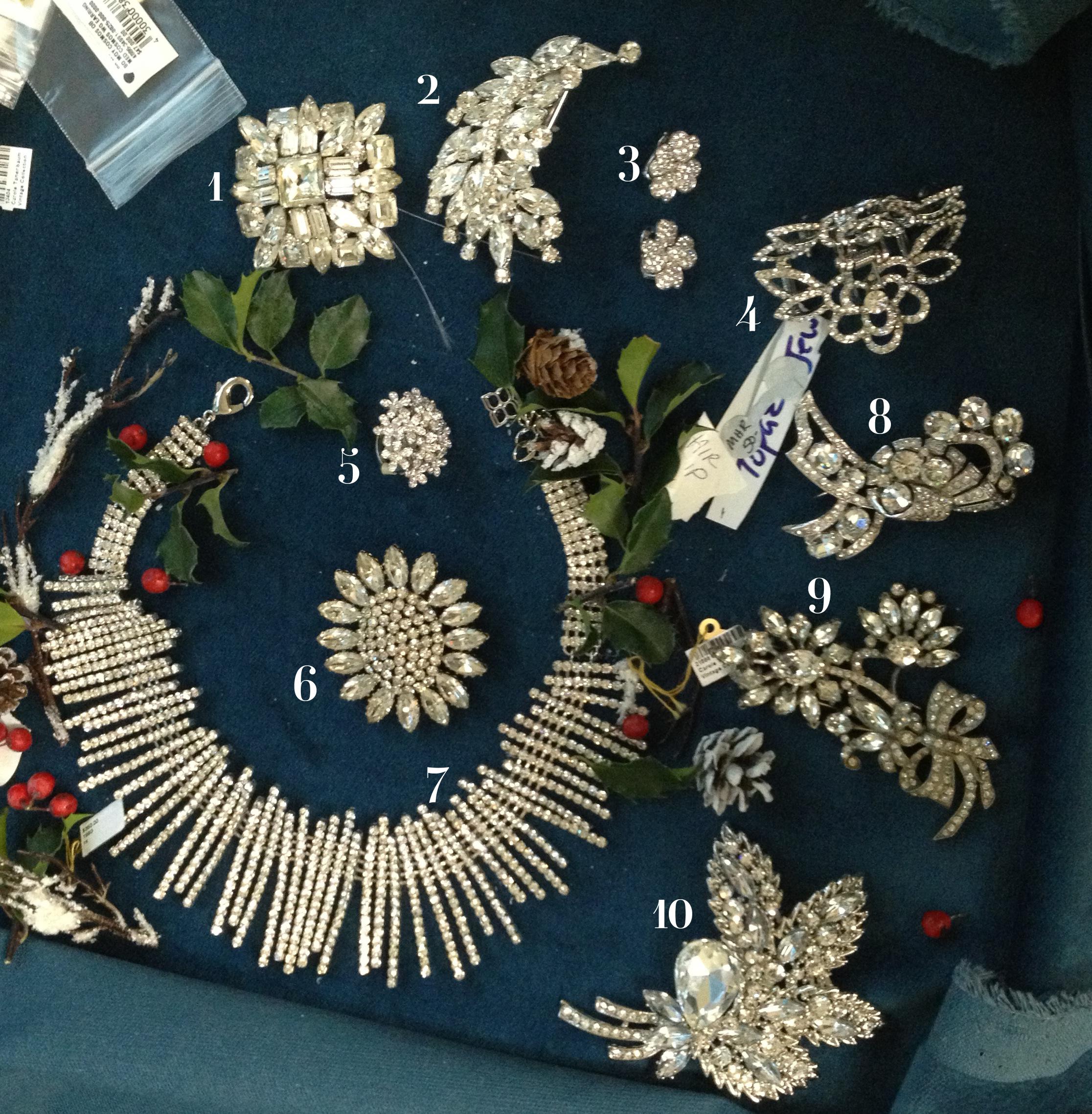 Cover wreath with jewellery from December 2012 issue