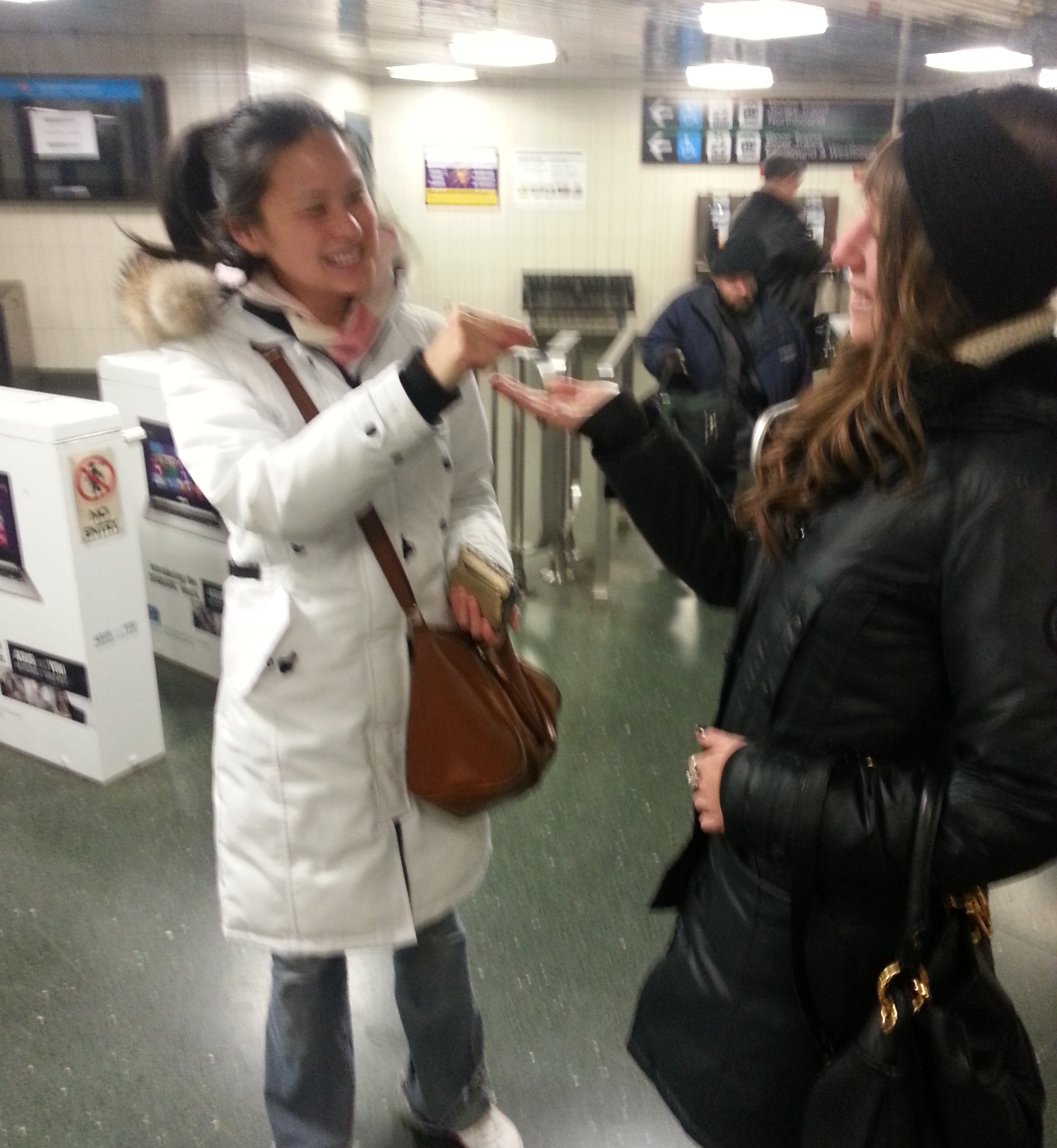 Irene Ngo giving subway token to stranger on TTC, #kindcycle, Chatelaine Assistant Food Editor