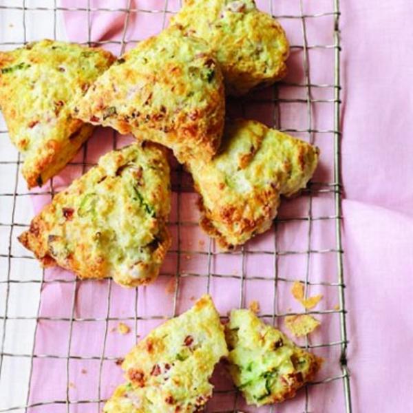 Flaky cheddar scones: Great with soups