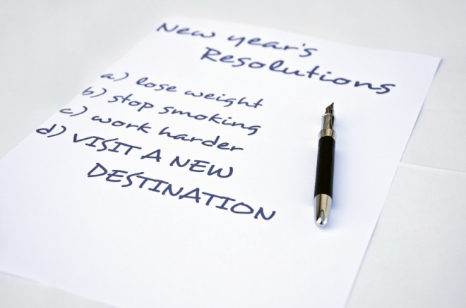 New Year's resolutions list