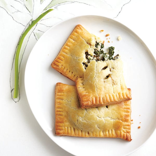 Kale and spinach hand pies