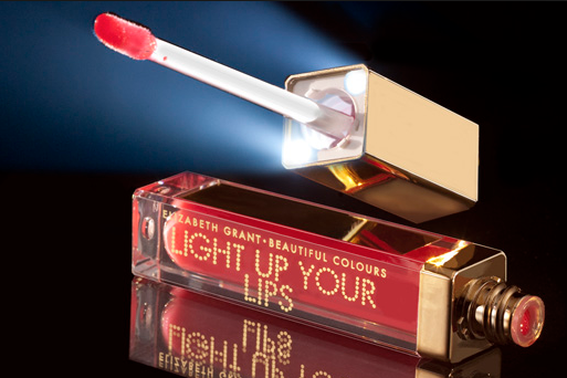 A genius lip gloss that lights up