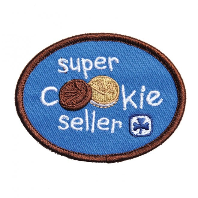 Girl Guides badge cookie seller