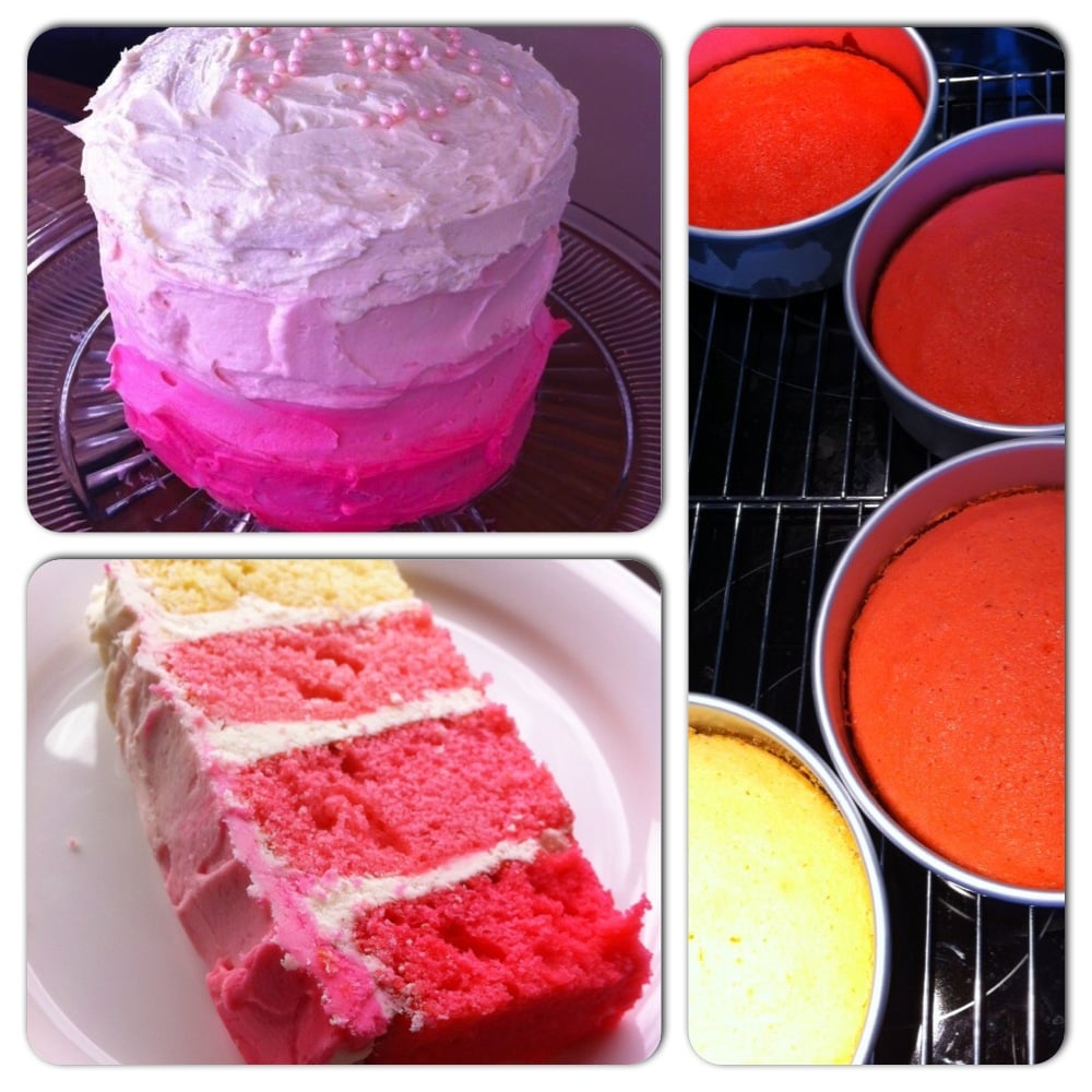 Cooking Club: Your best pink ombré cake photos!