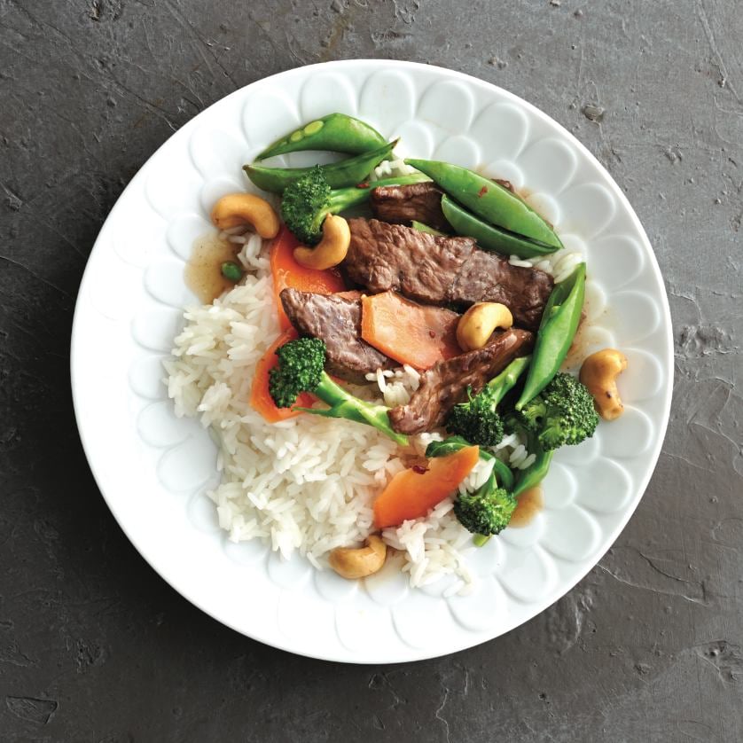Sweet and spicy beef stir-fry