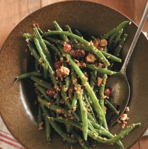 Nutty green beans