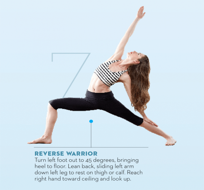 Tara-Stiles-yoga-workout-for-strength-reverse-warrior-pose