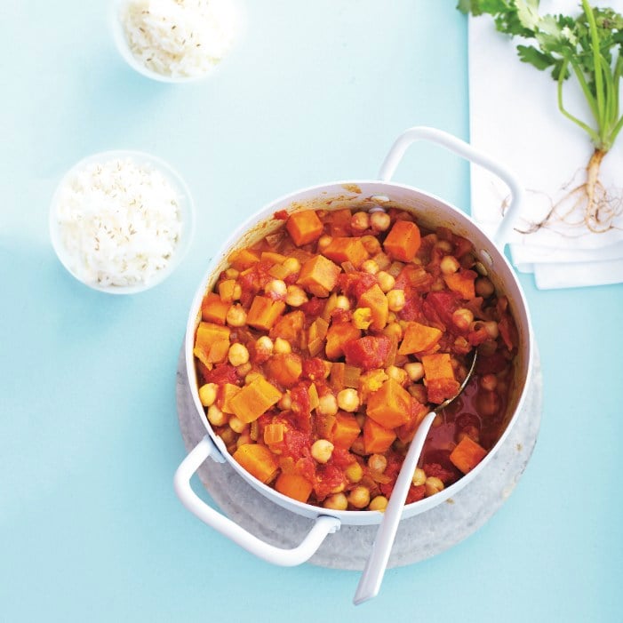 Chickpea and potato curry