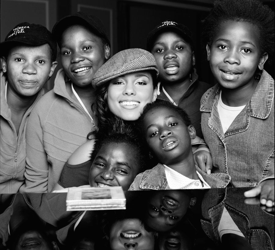 Star power: Alicia Keys is passionate about helping kids through her non-profit organization Keep a Child Alive.