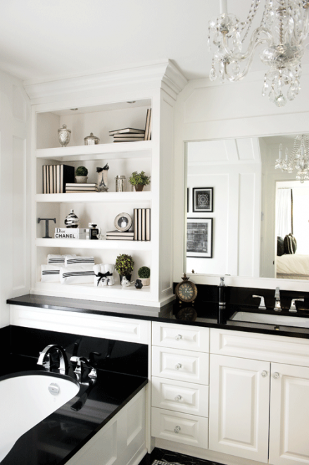 Tessa-Virtue's-Chanel-inspired-glam-black-and-white-bathroom