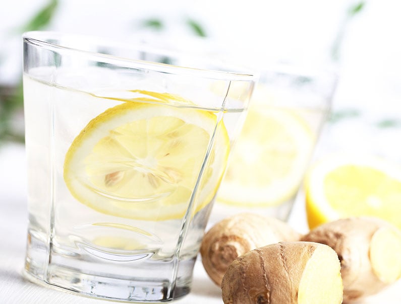 Lemon Water with ginger to boost your metabolism