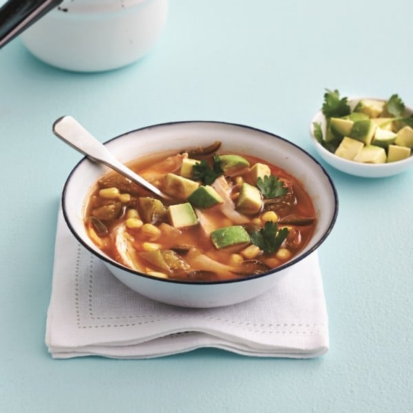 Spicy Mexican chicken soup