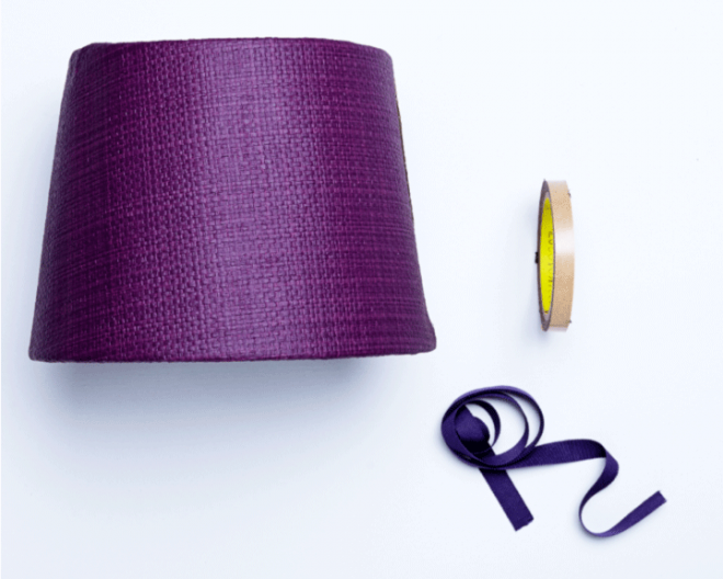 How To Recover A Lampshade With, How To Decorate A Lampshade With Wallpaper