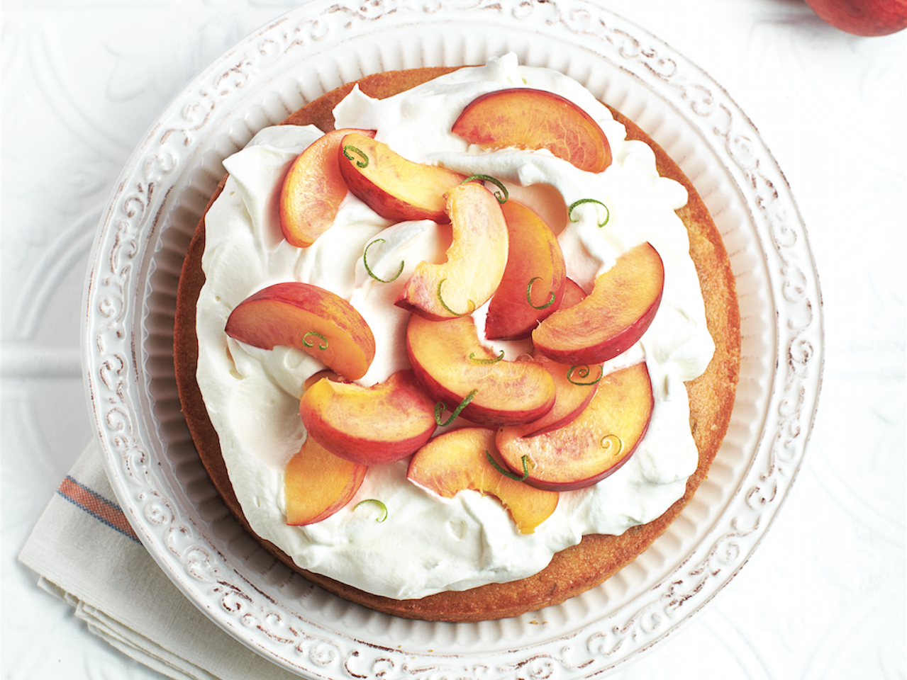 Peach recipes: Peaches and cream cake