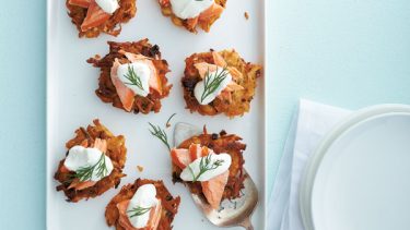Lazy latkes and smoked trout