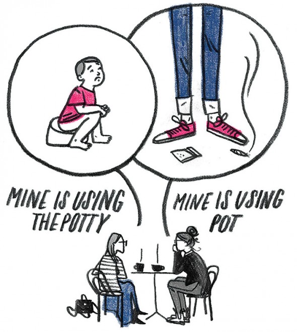 Friend-matchmaking. Illustration, Erin McPhee.
