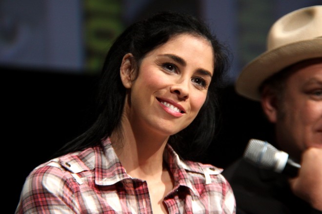 Sarah Silverman speaking at the 2012 San Diego Comic-Con International in San Diego, California.