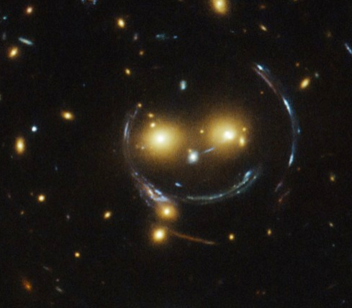 Today's pairing: Hubble's space smile + open-faced sandwich