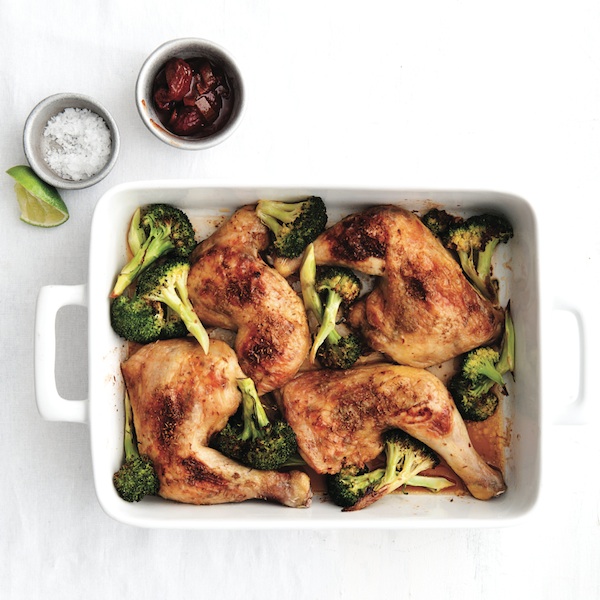 Easy weeknight dinner recipes: Chipotle roasted chicken and broccoli