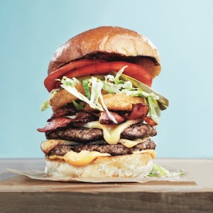 Over the top burger