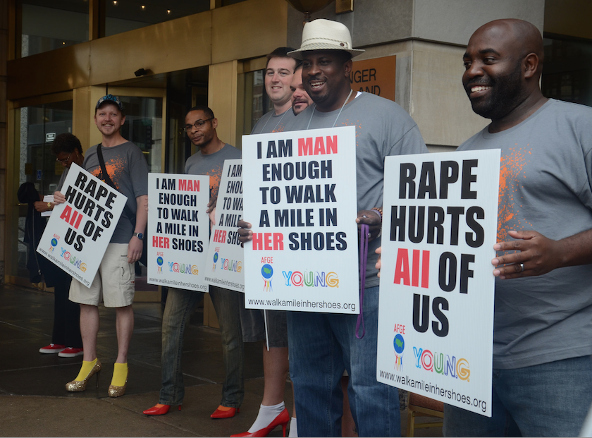 What role do men play in the fight against sexual assault?