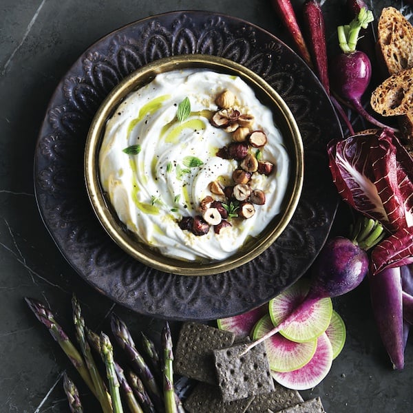 Labneh dip with hazelnuts